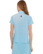 Happy Heart Top Short Sleeve Zip Neck