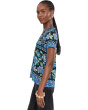 The Janie Favorite Button Neck Tee- Delmira