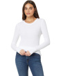 Long Sleeve Crew Neck Tee with Thumbhole