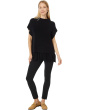 Modal Knits - Sleeveless Turtleneck Sweater with Fringe detail