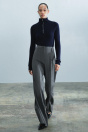 Zara Брюки С ЗАВЫШЕННОЙ ТАЛИЕЙ ZW COLLECTION серые мелированные