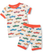 Hatley Kids Короткий пижамный комплект Trucks Bamboo (для малышей / Маленьких детей / больших детей)