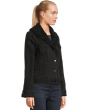 Sherpa Collar Stretch Denim Trucker Jacket