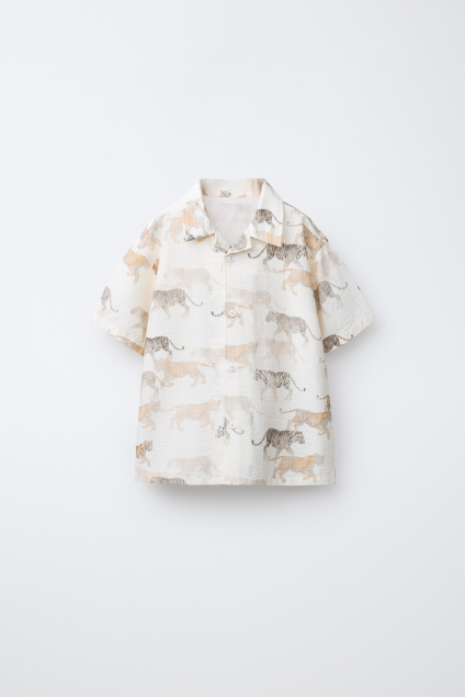 Zara РУБАШКА С ИЗОБРАЖЕНИЕМ ЖИВОТНЫХ 496905792-052-18