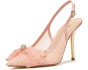 Lavilra Tulle Bow Embellished Pumps