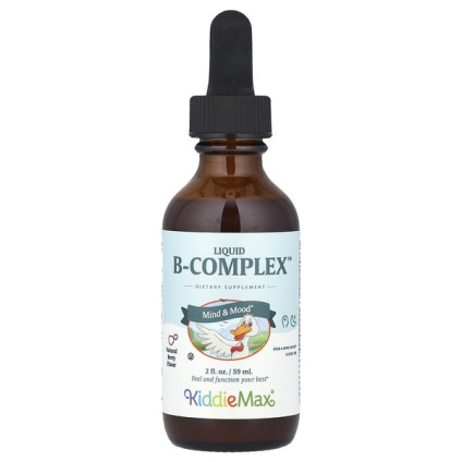 Maxi Health, KiddieMax® Liquid B-Complex ™, натуральные ягоды, 59 мл (2 жидк. Унции)