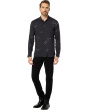 Rodney Long Sleeve Sport Shirt, Concealed Placket, Button Closure W673Y4