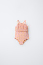 Zara 1-6 ЛЕТ/ КУПАЛЬНИК С ЦВЕТОЧНЫМ ПРИНТОМ И ДЫМЧАТЫМИ ДЕТАЛЯМИ 506034503-620-12
