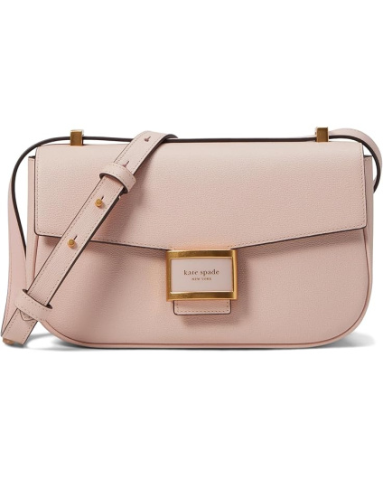 Kate Spade New York Женская сумка через плечо среднего размера с откидным верхом из текстурированной кожи Katy