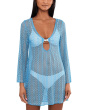 Golden Metallic Crochet Buckle Tunic