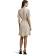 Polka Dot Georgette Surplice Dress
