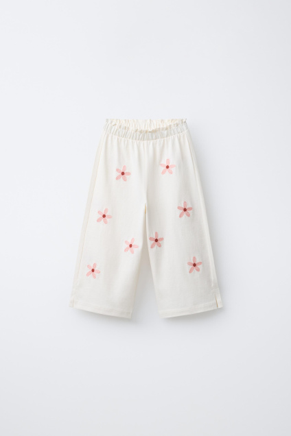 Zara КЮЛОТА С ЦВЕТОЧНОЙ ВЫШИВКОЙ 507285427-712-18