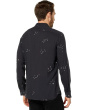 Rodney Long Sleeve Sport Shirt, Concealed Placket, Button Closure W673Y4