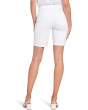 Petite Ella Shorts with Sideseam Slits in Optic White