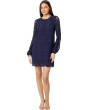 Alyna Long Sleeve Eyelet Dress