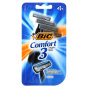 BIC, Comfort 3, одноразовые бритвенные станки, 4 шт.