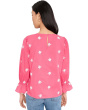 Embroidered 3/4 Sleeve Top