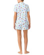 Short Sleeve Brushed Jersey Notch Boxer Pajama Set