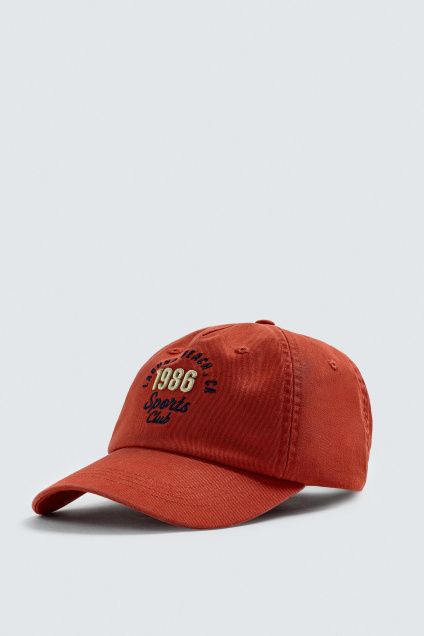 Zara БЕЙСБОЛКА С ТЕКСТОВОЙ ВЫШИВКОЙ 500270051-600-3
