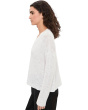Organic Linen Cotton Slub V-Neck Sweater