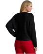 Plus Size Metallic Rib-Knit Dolman-Sleeve Sweater