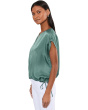 Lightweight Satin Shimmer Square Top