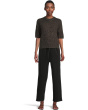 Short Sleeve Marled Pullover