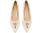 Londyn Lace-Up Nappa Leather Ballet Flats