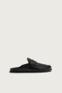 Zara Черные КОЖАНЫЕ ПАНТАЛОНЫ С КИСТОЧКАМИ