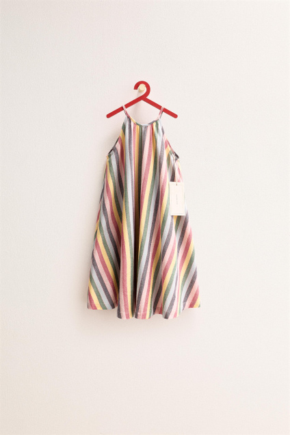Zara ВНЕВРЕМЕННОЕ ПОЛОСАТОЕ ПЛАТЬЕ 521620457-330-24