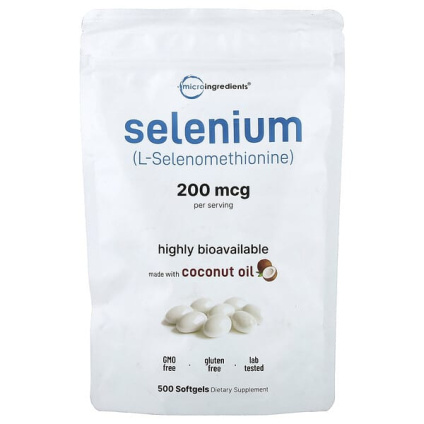 Micro Ingredients, селен, 200 мкг, 500 капсул