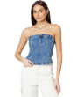 Own It Denim Bustier in Blue