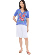 Raw Hem V-Neck Tee - Celiora