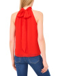 Sleeveless Halter Top With Back Bow