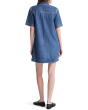 Airy Denim Boxy Mini Shirtdress