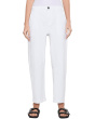 Ashton Wide Leg Barrel in Optic White