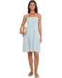 Beach Edit Beach Club Shirred Mini Dress