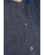 Petite Lightweight Organic Cotton Denim Mandarin Collar Dress