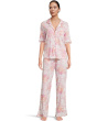 Romantic Fields Elbow Sleeve Pajama Set with Lace