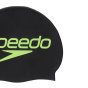 Силиконовая шапочка для плавания Speedo с черным принтом