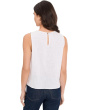 Sleeveless Crew Neck Blouse