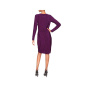 Designer-Jerseykleid, schwarz-lila