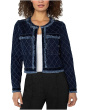 Fray Edge Jacket W/ Velvet Trim