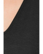 Fine Stretch Jersey Knit V-Neck Dress