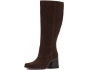 Sangeti Wide Calf Stacked Heel Knee High Boot