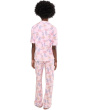 Elbow Sleeve Notch Collar Girlfriend PJ Set