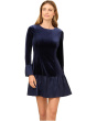 Velvet Combo Midi Dress