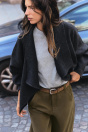 Zara ОТКРЫТЫЙ кардиган серого цвета