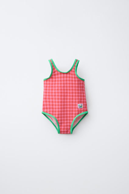 Zara 2-6 ЛЕТ/ КУПАЛЬНИК В КЛЕТКУ CASA LAWA X KIDS 543431696-620-24