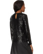 Long Slv Sequin Crew Neck 060